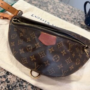 Louis Vuitton Monogram Crossbody Bag in Brown and Tan